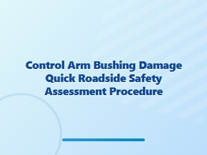 Spotting Control Arm Bushing Damage on the Road