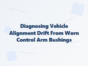 Identifying Alignment Drift From Worn Control Arms
